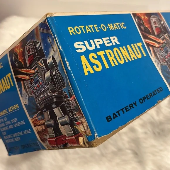 Vintage 1960 Horikawa Rotate O Magic Super Astronaut Toy Robot Original Box